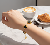Clover Bracelet – Stainless Steel | Elegant & Durable Accessory