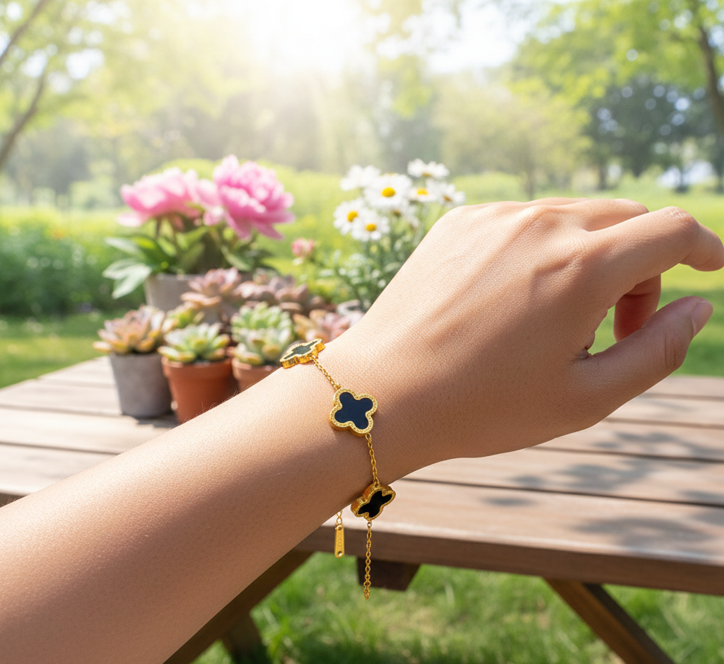 Clover Bracelet – Stainless Steel | Elegant & Durable Accessory